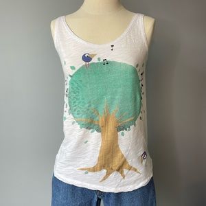 Cute nature loving graphic tank
